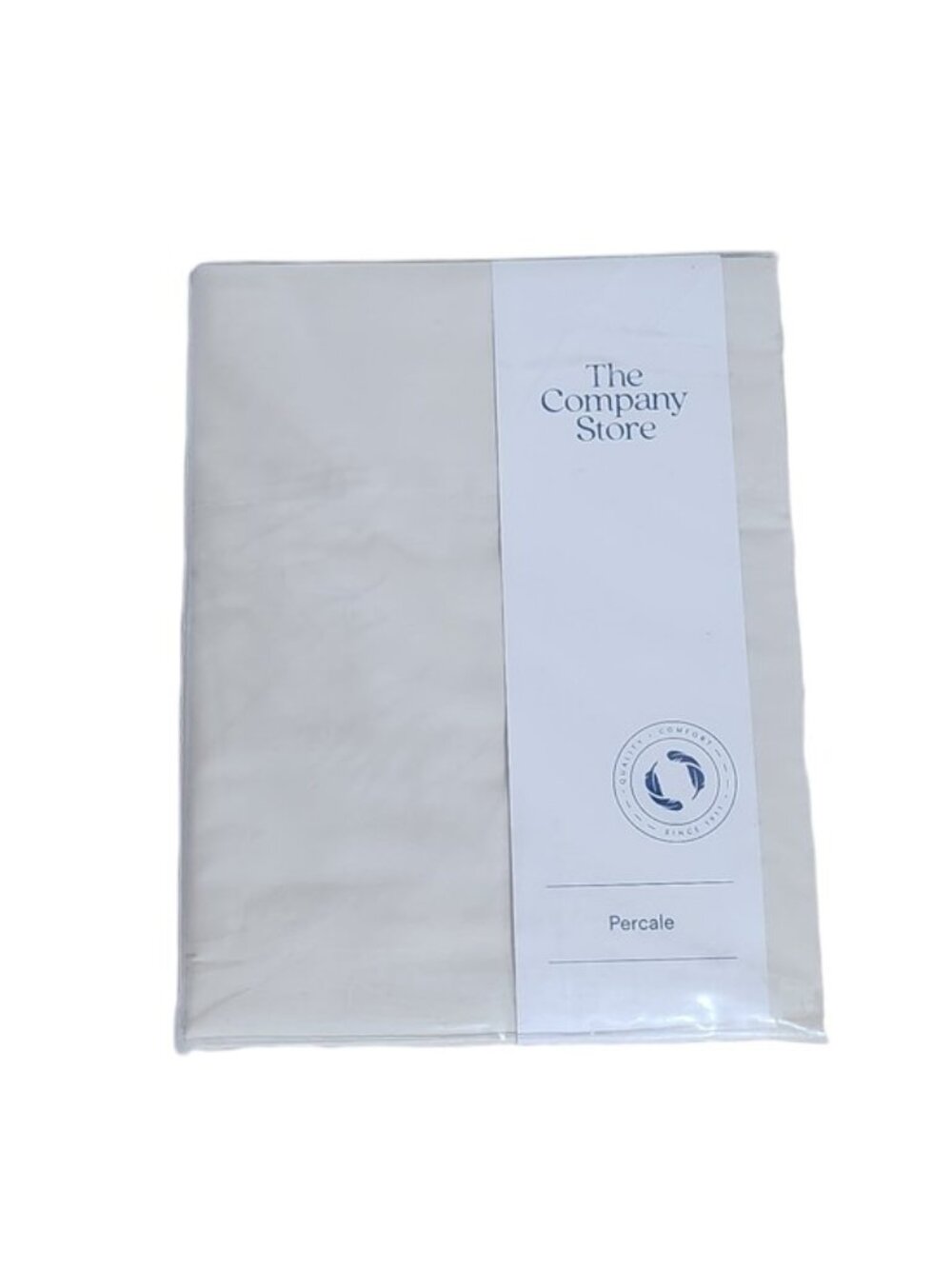 The Company Store Ivory Percale Flat Sheet Queen New in Package